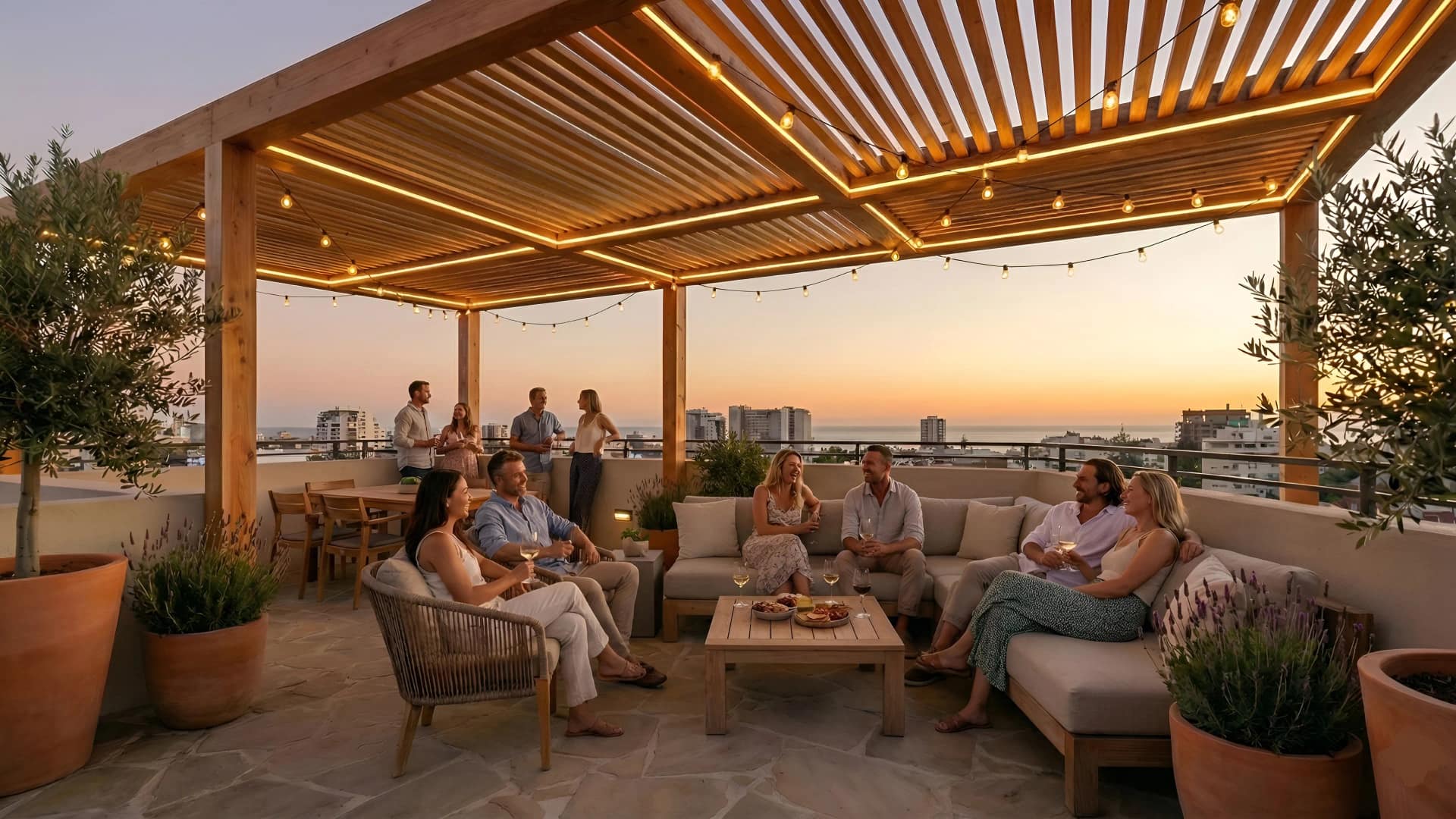 Terraza disenada por Comfort Studio en Lima