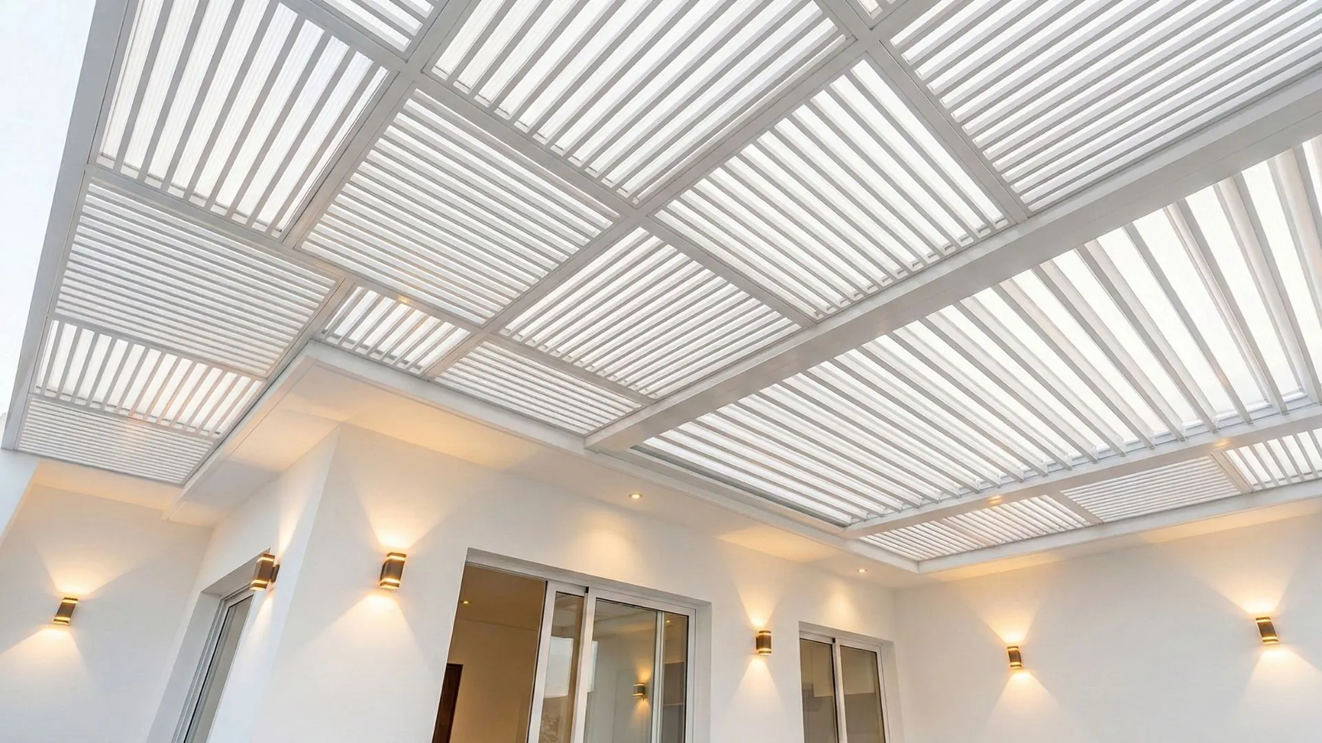 Proyecto damero sol y sombra en terraza costera