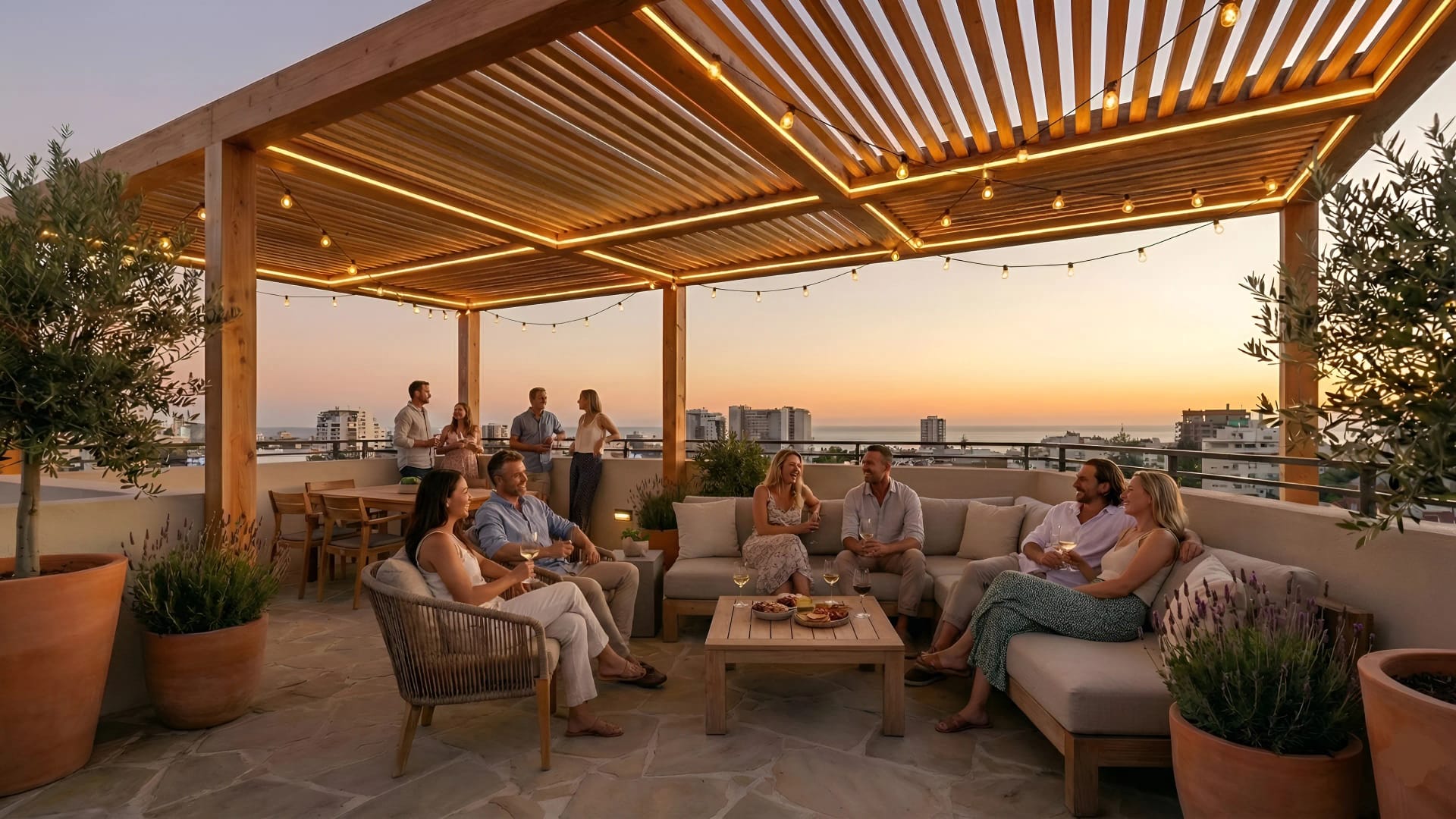 Terraza y azotea disenada por Comfort Studio en Lima