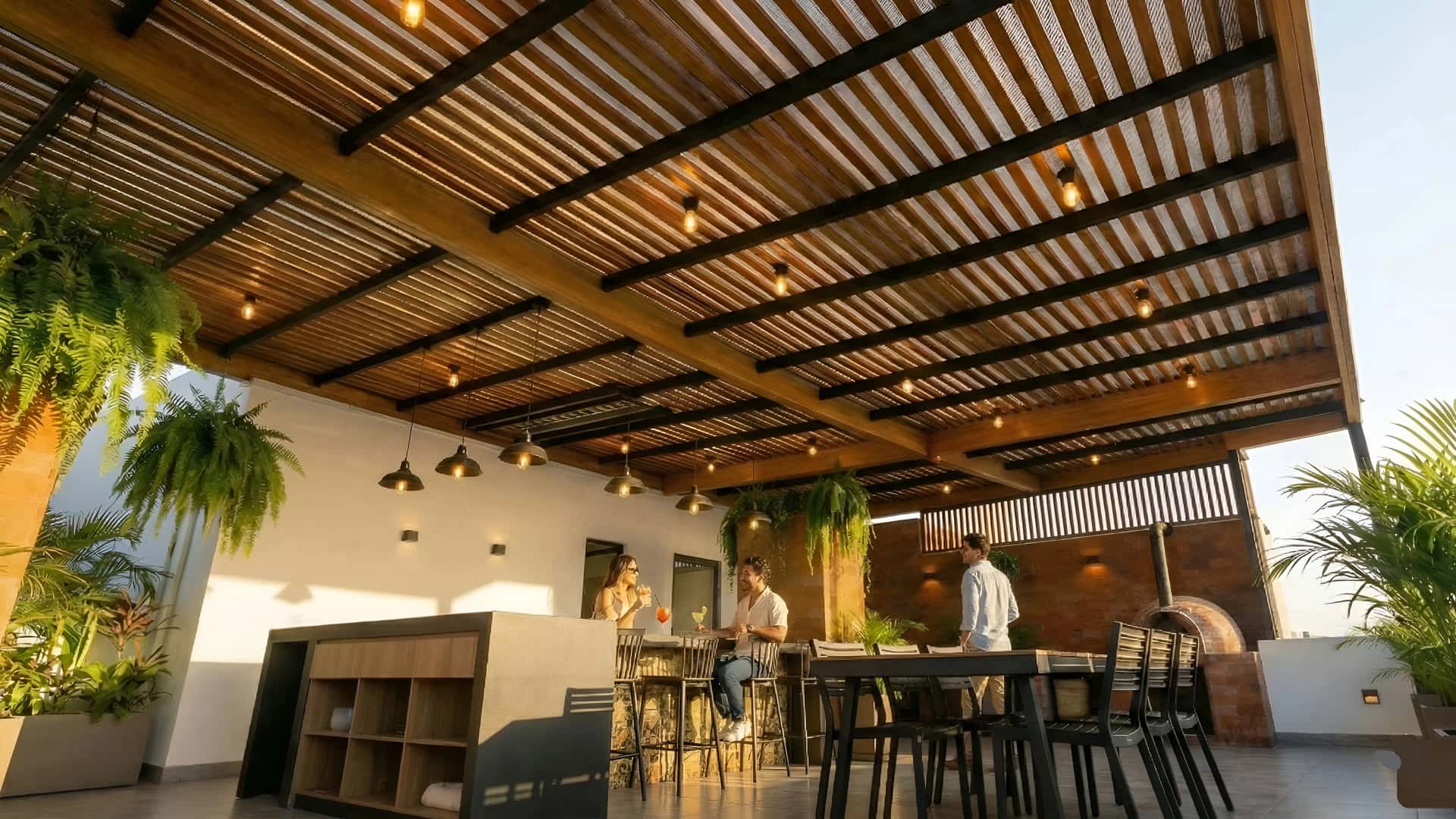 Terraza diseñada por Comfort Studio en Lima