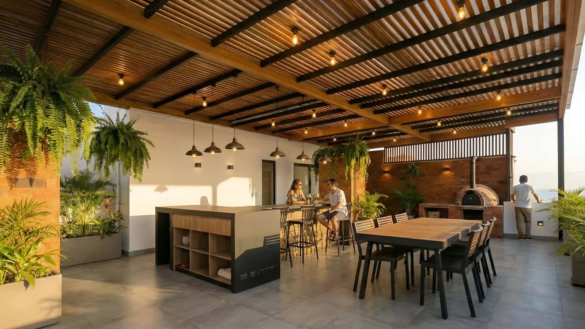 Terraza diseñada por Comfort Studio en Lima